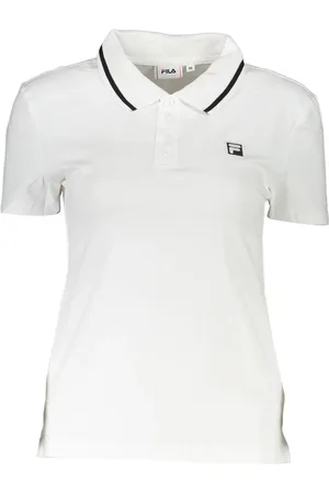 Fila White Cotton Women Polo Shirt - XS