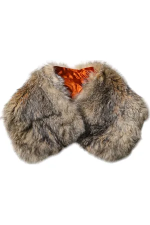 Dolce & Gabbana Fur Shoulder Collar Neck Wrap Scarf