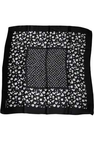 Dolce & Gabbana Floral Silk Square Wrap Shawl Scarf