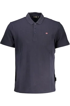 Napapijri Blue Cotton Men Polo - M