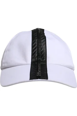 Dolce & Gabbana White Cotton Zip Baseball Cap - 58 cm|M