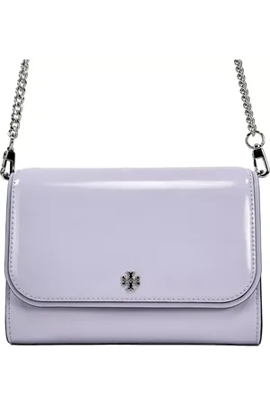 Tory Burch Patent Emerson Patent Chain Wallet Crossbody Bag