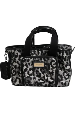 Dolce & Gabbana Leopard Print Pet Carry Logo Plaque Bag