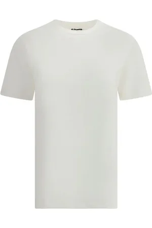 Jil Sander T-Shirt with leather patch - M