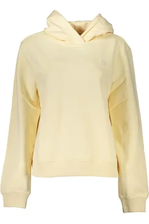 Calvin Klein Beige Brushed Logo Hooded Sweatshirt - XL