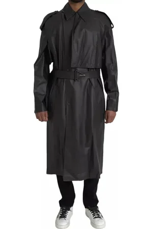 Bottega Veneta Leather Men Waterproof Trenchcoat Jacket - IT48 | M