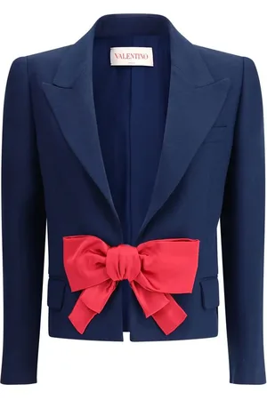 VALENTINO Single-breasted Blazer with bow - IT46|XL