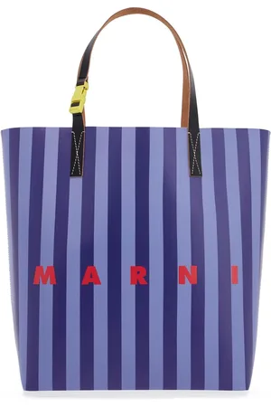 Marni Striped tribeca tote bag - OS