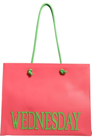 Alberta Ferretti Leather Weekend Wednesday Shopping Tote Bag