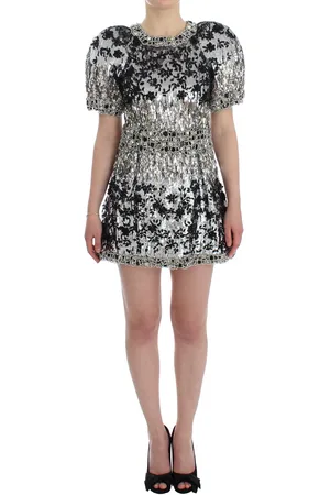 Dolce & Gabbana Crystal Embellished Shift Dress Masterpiece - IT40|S