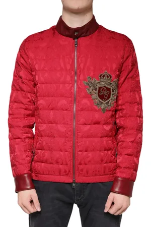 Dolce & Gabbana Quilted Bomber Gold Crown Logo Jacket - IT52 | XL
