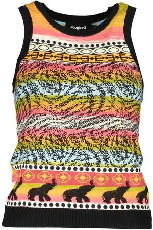 Desigual Black Viscose Women Top - L
