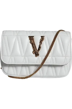 VERSACE Quilted Nappa Leather Crossbody Shoulder Bag