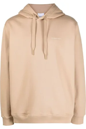 Burberry Logo-embroidered cotton hoodie - XL
