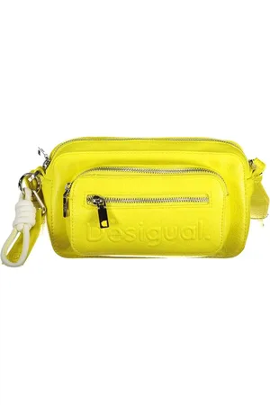 Desigual Yellow Polyethylene Handbag