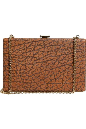 Dolce & Gabbana Leather Gold Frame Clutch Mini Crossbody Bag