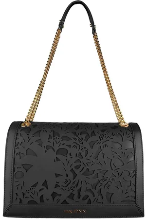 BALDININI Elegant Floral Calfskin Shoulder Bag