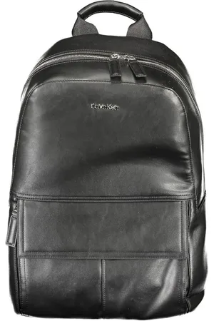 Calvin Klein Black Polyester Men Backpack