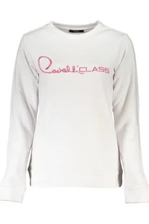 Roberto Cavalli White Cotton Sweater - XS