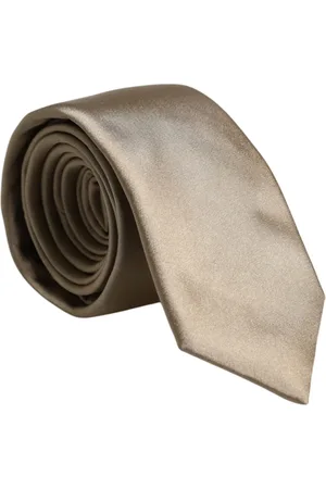 Dolce & Gabbana Solid Silk Adjustable Necktie Tie