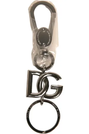 Dolce & Gabbana Brass DG Logo Keychain Metal Ring Keyring