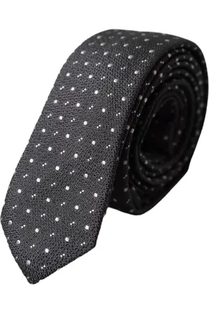 Dolce & Gabbana Polka Dot Silk Adjustable Men Tie