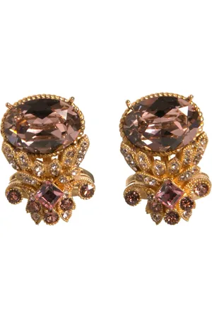 Dolce & Gabbana Tone 925 Sterling Silver Crystal Cufflink