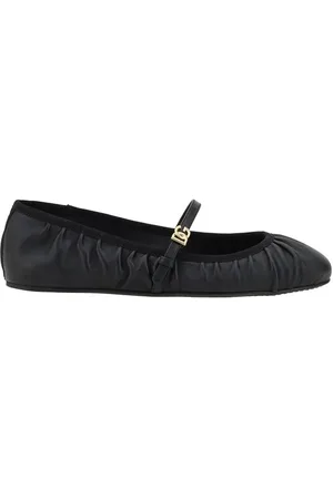 Dolce & Gabbana Leather Ballerinas - EU37.5/US7.5