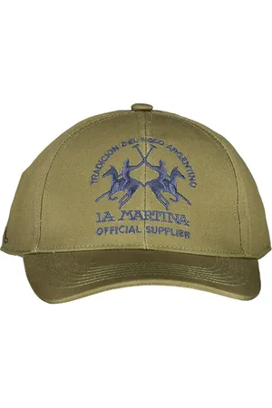 La Martina Green Cotton Men Cap