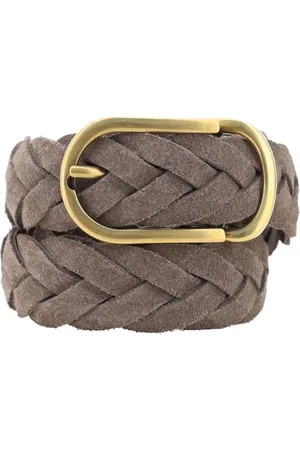 Brunello Cucinelli Leather belt braided design - 100 cm / 40 Inches