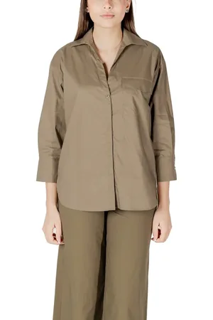 Liu Jo Green Cotton Shirt - IT40 | XS