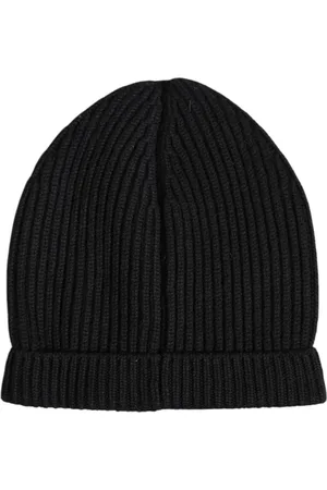 Dolce & Gabbana Black Cashmere Knitted Winter Beanie Hat