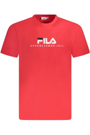 Fila Red Cotton Unisex T-Shirt - S