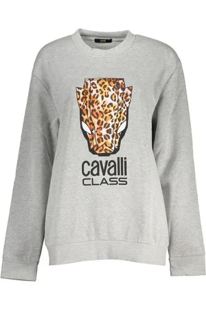 Roberto Cavalli Chic Crew Neck Fleece Sweatshirt - S