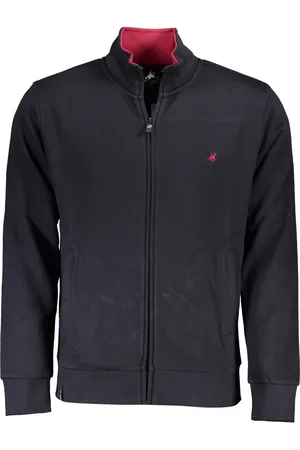 U.S. Grand Polo Chic Long Sleeve Zippered Polo Sweatshirt - XXL