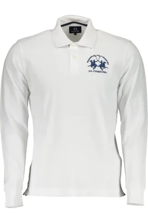 La Martina Elegant Long-Sleeved Polo with Contrast Detailing - L