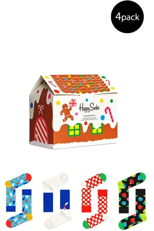 Happy Socks Red Cotton Sock - 36-40