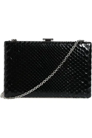 Dolce & Gabbana Leather Silver Frame Clutch Mini Crossbody Bag