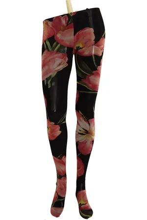Dolce & Gabbana Elegant Floral Micro Mesh Tights