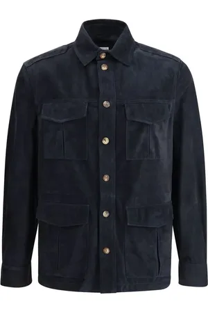Brunello Cucinelli Suede leather shirt Jacket - M