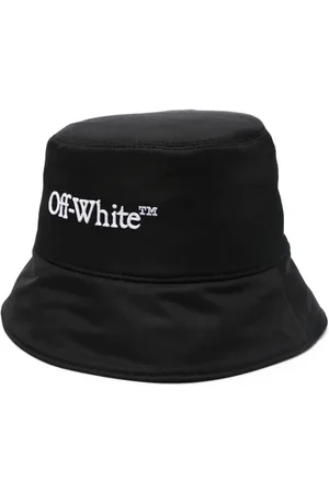 OFF-WHITE Bookish logo-embroidered hat - M BLACK/WHITE