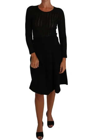 Dolce & Gabbana Elegant Knitted Sheath Dress - IT40|S