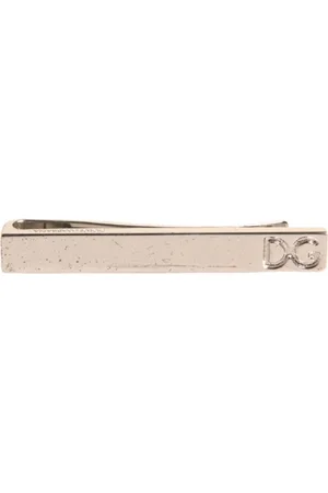 Dolce & Gabbana Tone Brass Logo Branded Tie Clip Bar