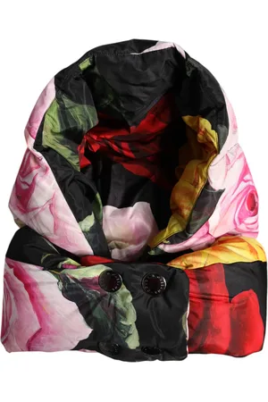 Dolce & Gabbana Black Floral Print Whole Head Wrap Hat