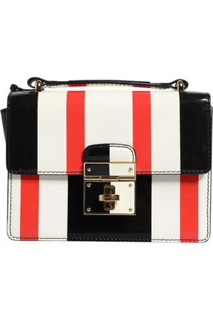 Dolce & Gabbana Stripes Leather Crossbody Bag