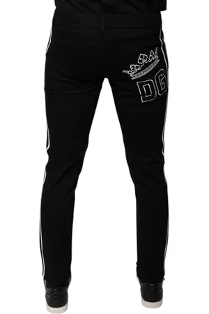Dolce & Gabbana Crown Cotton Stretch Skinny Denim Jeans - IT48 | M