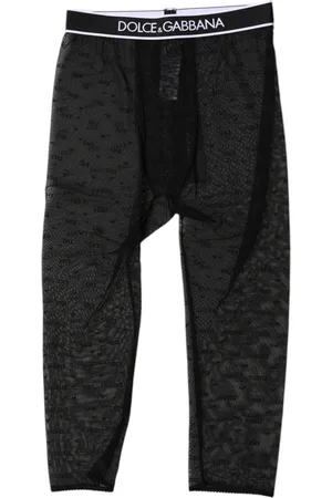 Dolce & Gabbana DG Logo Nylon Cropped Tights Underwear - IT2 | S