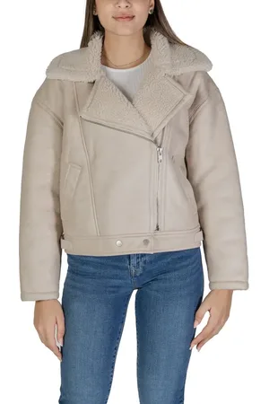 VILA Synthetic Leather Jackets & Coat - IT38|XS