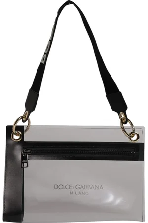 Dolce & Gabbana Clear PVC Leather Pouch Shoulder Strap Bag