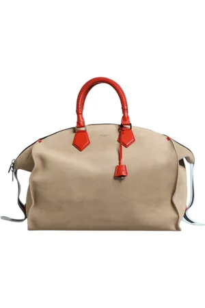 Dolce & Gabbana Suede Leather Top Handle Duffle Bag